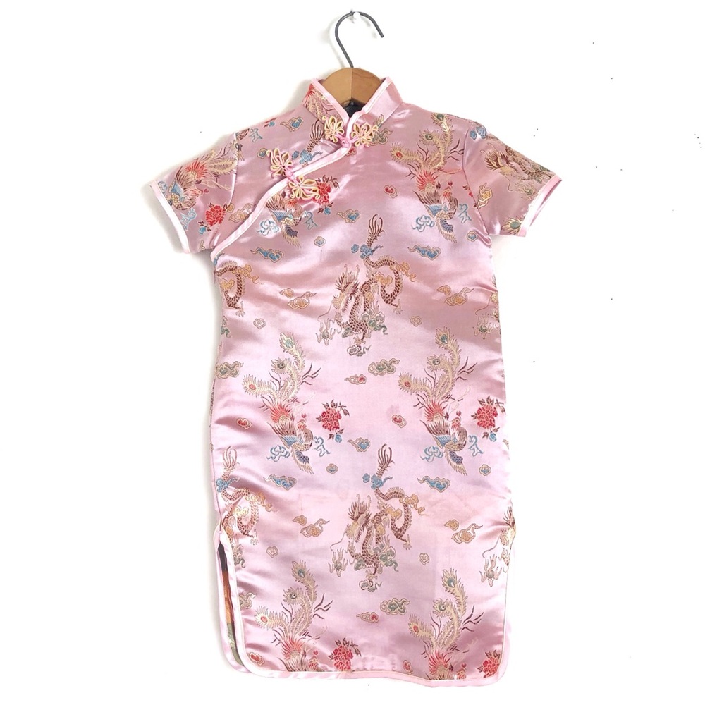 Chinese Phoenix Dragon Cheongsam Qipao Dress